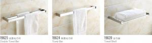 China Modern Brass Chrome Plating Metal Bathroom Accessories Corner Towel Clothes Rack Holder on sale