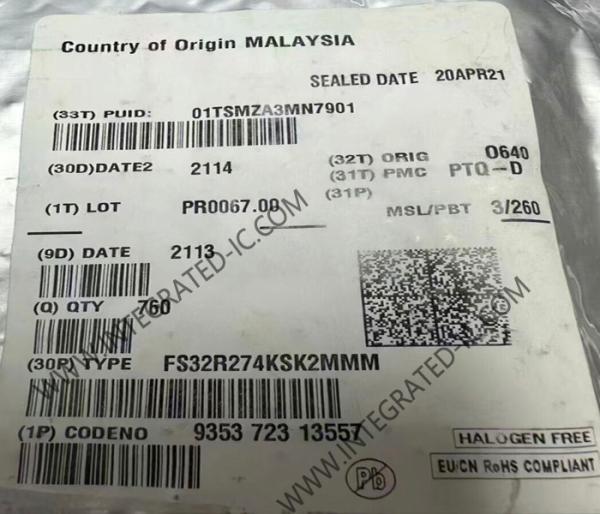 Quality FS32R274KSK2MMM 240MHz 2MB FLASH 257-LFBGA Embedded Microcontrollers IC for sale