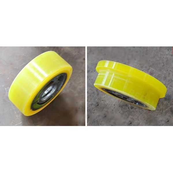 Dia 250-600mm Polyurethane Wheel Rubber Wheels for Trackless Steerable Transfer Carts