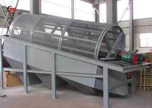 China 30TPH Coconut Shell Trommel Screen Separator Rotaty Sieve Machine With Output Conveyors wholesale
