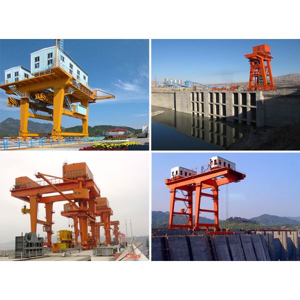 Movable type gate hoist winch