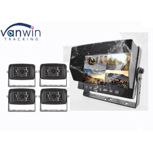 China 7 Inch 4 Splits AHD HD Waterproof TFT Car Monitor Rearview System With U-Shaped Frame wholesale