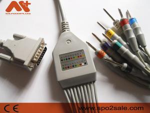 China Custo - med 10 Lead EKG Cable For norm, cardio 130  EKG Machine on sale