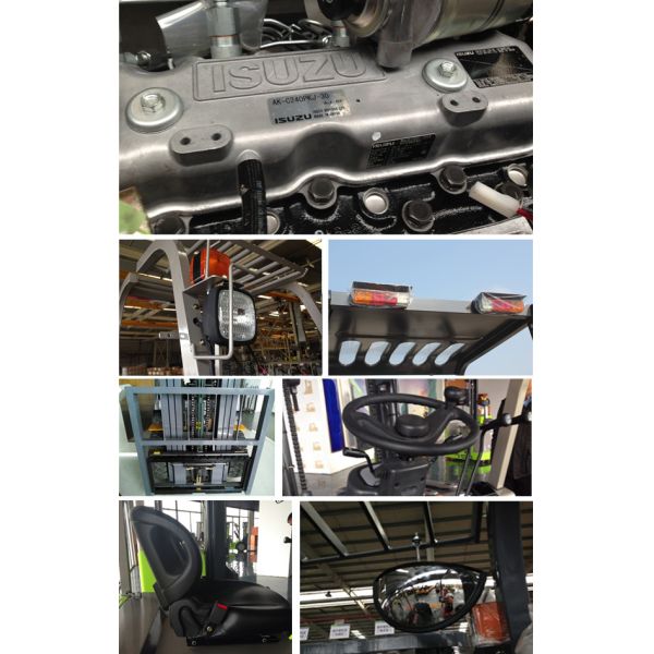 3 Ton SNSC Forklift Lift Trucks 3000kg Diesel Forklift Truck For Sale