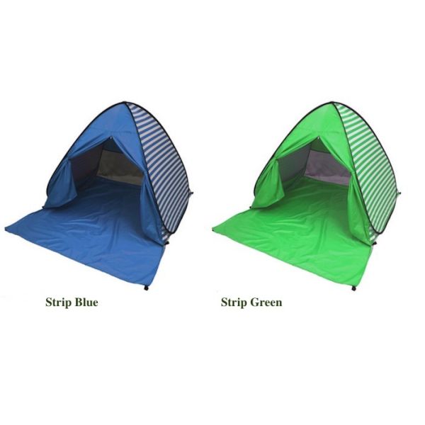 Outdoor Camping Tents Automatic Pop Up Beach Tent Plus Size Silver Coated 190T Polyester 165*200*130cm Sunproof With UV 50