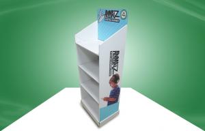 China Four-shelf POP Cardboard Display Eco-friendly With Different Header Cards For Selling Earbuz Items To Wal-mart wholesale
