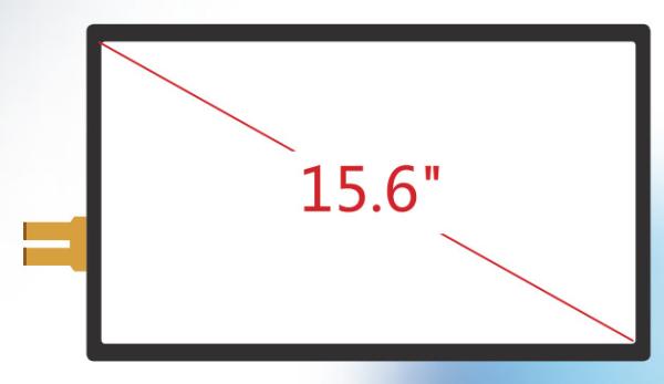 Flexible 15.6 Inch Projected Capacitive Touch Panel With G+G Structure , Multi