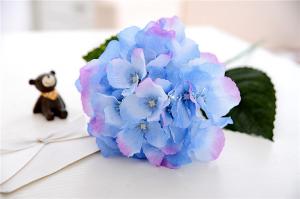 China Artificial Plant&amp;Flowers Hydrangea Home Garden Wedding Silk Flowers Bridal Artificial Sing wholesale