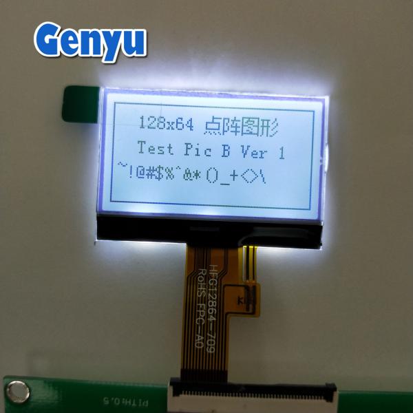 Quality 1.46 Inch 128x64 COG LCD Module FSTN Positive 3.3V UC1701 14PIN SPI Interface for sale