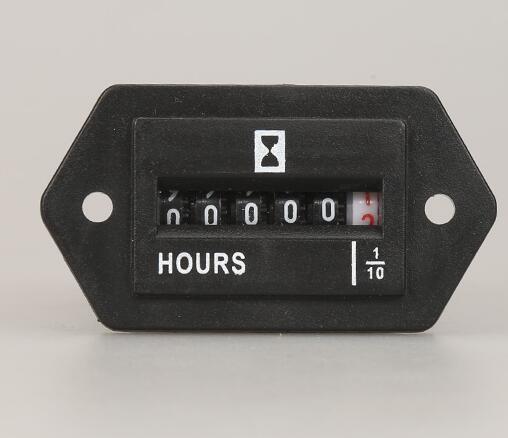 SYS-1 Hour meter counter mechanical display meter for motor or enigneer uses 6