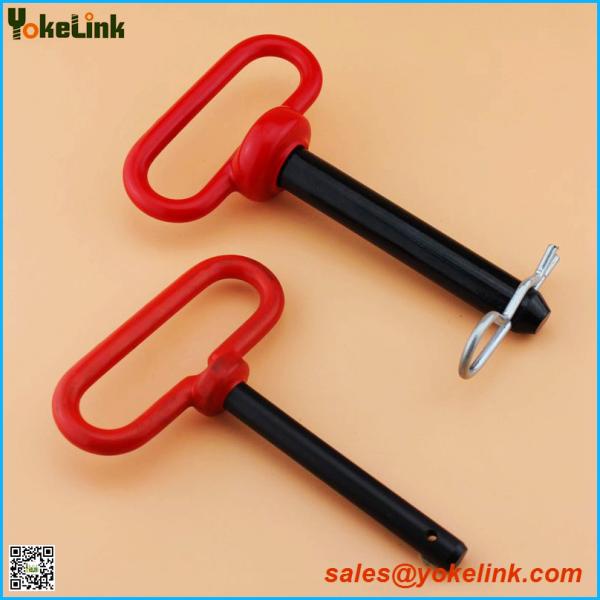 Quality Red handle hitch pin 1-1/4X8"  with Linch Pin for tractor accessories for sale