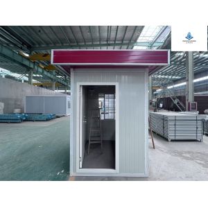 Customizable Mobile Steel Security Booth Durable Aluminum Window Included