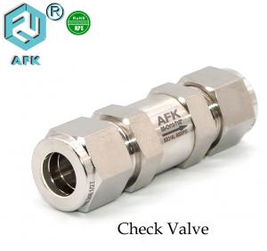 China 3000 Psi Air Compressor Check Valve One Way For Water Oil Gas Ferrule OD Threaded on sale