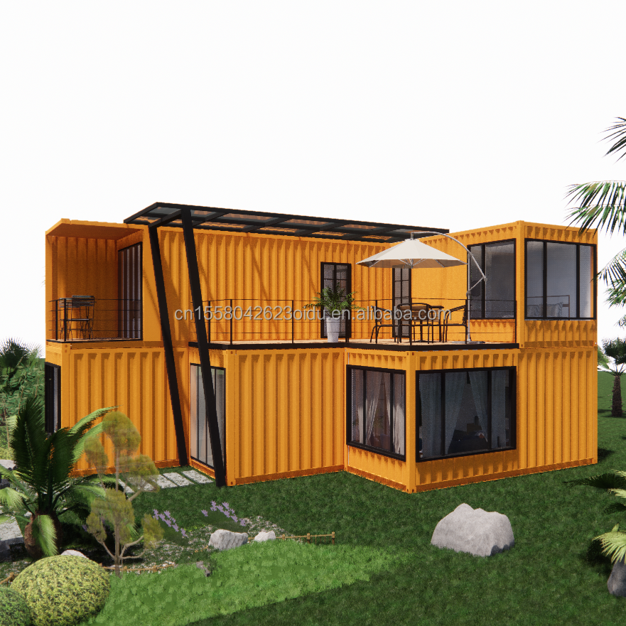 20ft Prefabricated Container House for Hotel by Manufacturers Modern Design Villa Family Residence Villa