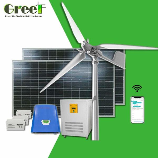 Quality 5kw PMG Rooftop High Efficiency Pitch Control Wind Turbine Generator For Home Use for sale