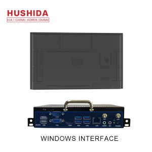 HUSHIDA 65 inch capacitive touch screen 4mm tempered glass interactive