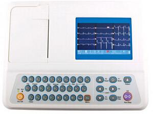 China Digital ECG Machine 5 inch ECG Monitoring System with Rechargeable Li-ion Battery on sale