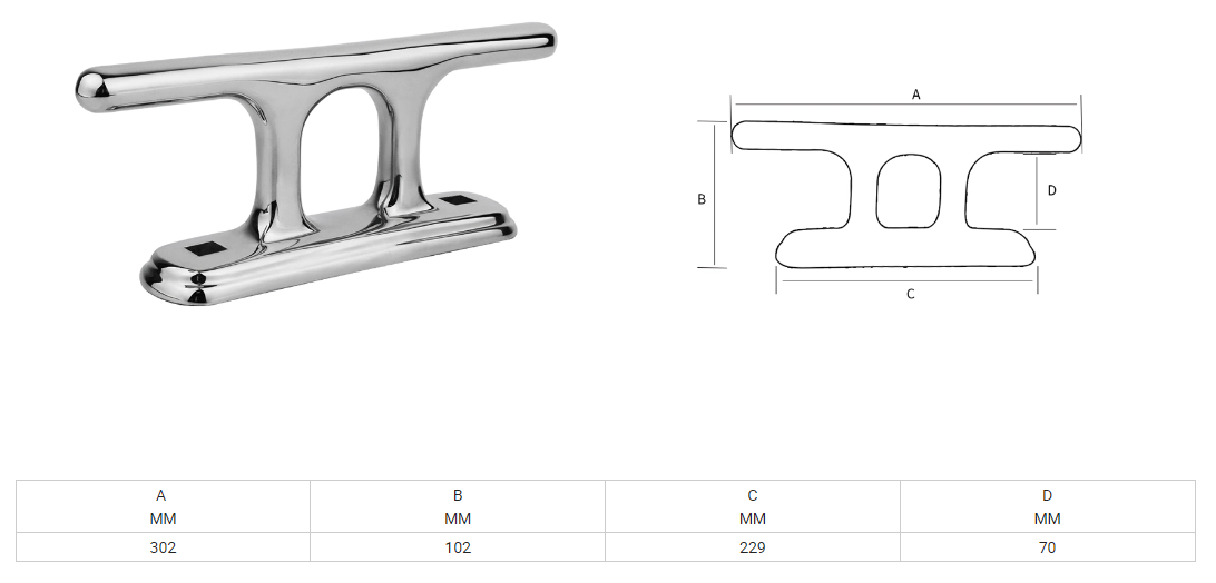 316 Stainless Steel Bollard Cleats for Boats Marine Hardware Fittings The Best Choice