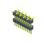 0.40SQ Board PCB Header Connector , Spacer Single Row Pin Header SMT 1.27mm