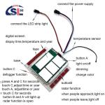 Bathroom Mirror Defogger Three Button Touch Sensor Switch with Time and