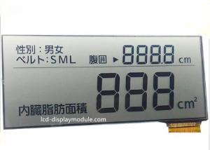 China 5.0V FPC Segment TN LCD Display , Intruments Meters Monochrome LCD Display wholesale