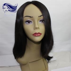 China Glueless Full Human Hair Front Lace Wigs Natural Straight 40 on sale