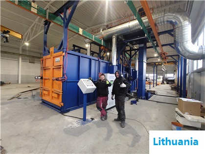 Roller Conveyor Blast Machine For Metal Sheet Cleaning