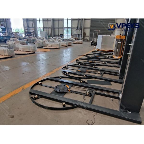 Stretch Wrap Equipment Semi Automatic Pallet Wrapper For Packaging