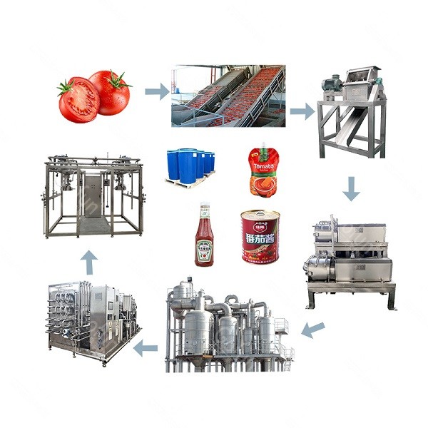 Quality SUS 316 Mechanized Tomato Ketchup Machine 500kg/H Concentration System for sale