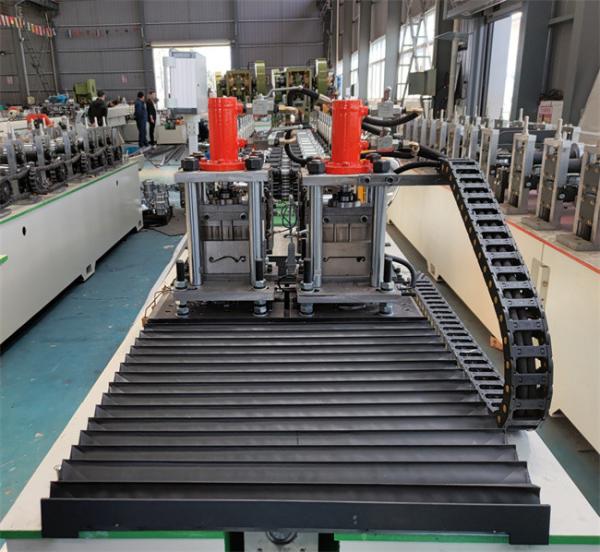Quality Double Line Shutter Door Roll Forming Machine PLC Control For Door Frame for sale