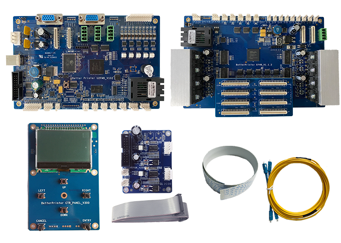 UV Flatbed Printer DX5 Four Head Inkjet Print Board Industrial Electronic Board Kit