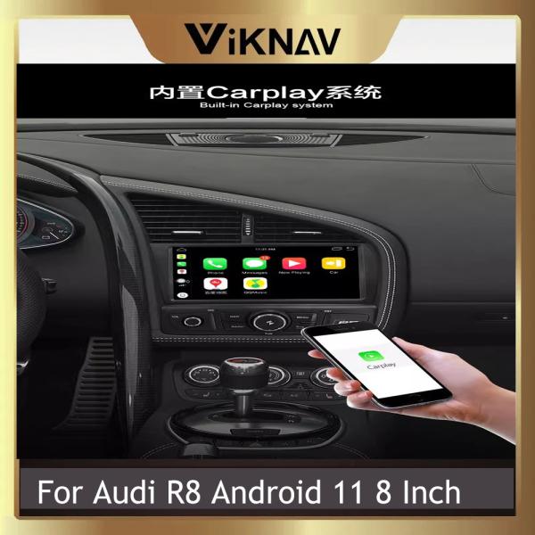 Quality 8 Inch 8 Core Android Car radio GPS Navigation Multimedia Player For Audi R8 Android Auto Wireless Carplay BT 4G for sale