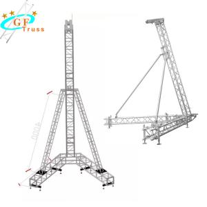 China Silver Stand Speaker Line Array 8M Lifting Pigot Screw Squire Type wholesale
