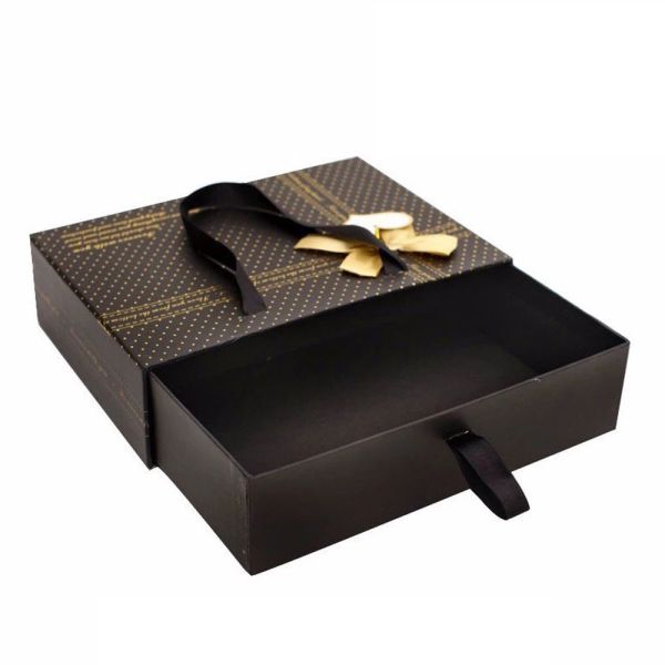Chocolate Gift Box Slide Drawer Type Paper Material Custom Logo Printed
