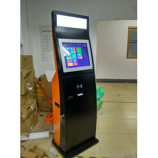 Intel 1037U CPU Hotel Self Service Check In Kiosk With Passport Scanner