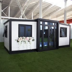 Compact Structure Expandable Container House Steel Frame Prefab Container Homes