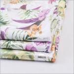 Textile Knit Digital Flower Pattern Dty Jersey Silver Foil Fabric Print