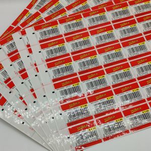 China Removable Custom Retail Labels CMYK Barcode Vinyl Printer Paper on sale