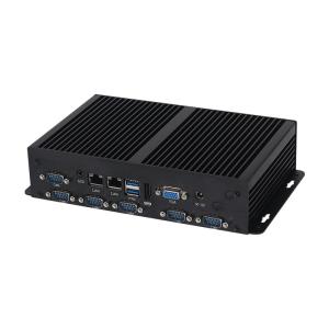 China Dual LAN 6COM Fanless Intel Mini PC Core Series Celeron 3855U Processors With MSATA SSD wholesale