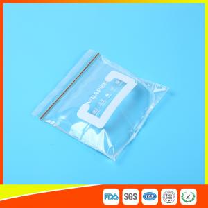 China Clear Reclosable Plastic Food Storage Bags Zip Seal With Private Lable wholesale