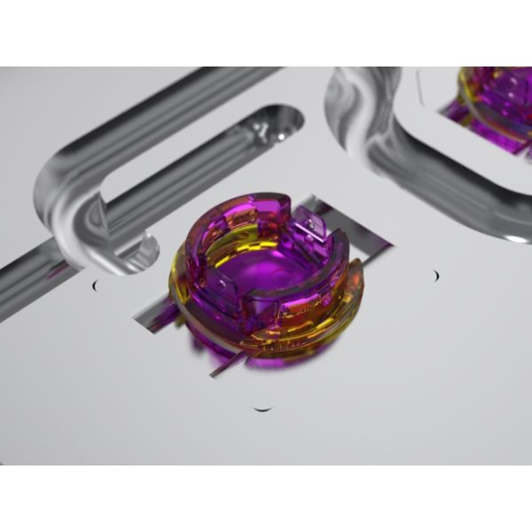 OEM / ODM : Precision Injection Molding & Transparent Earphone Terminal (1*8) No.23570-B