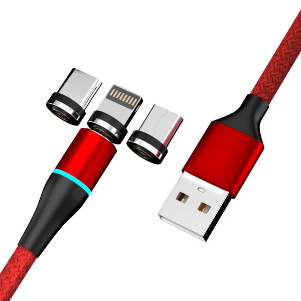 Quality Fast Speed Magnetic Data Cable Multi Colored  Easy Chargering With LED Indicator for sale