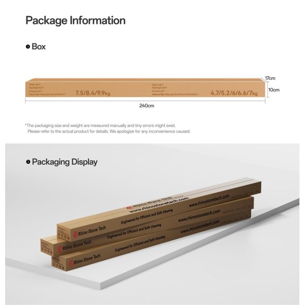 Carbon Water Fed Brush for Efficient Window Residential House Rooftop Solar Panel Cleaning
