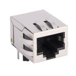 1X1 10 100Base-Tx RJ45 Single Port / RJ45 Ethernet Jack Without LEDS Tab Down