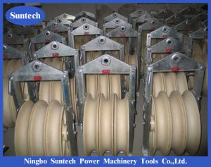 China Dia 660mm Conductor Stringing Blocks , Stringing Equipment For Overhead Power Lines wholesale