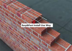China Rectangle Welded Masonry Wall Reinforcing Ladder Block Mesh 10cm Width wholesale