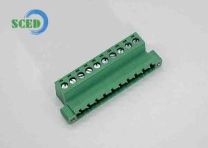 China Pluggable Terminal Block Plug Female Sockets Pitch 5.08mm 300V 18A 2-20P Plug-in Terminal Block wholesale