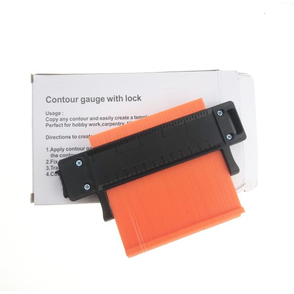 Upgraded Multifunctional Shape Contour Gauge WIth Lock Plastic Lockable Contour Gauge Tool
