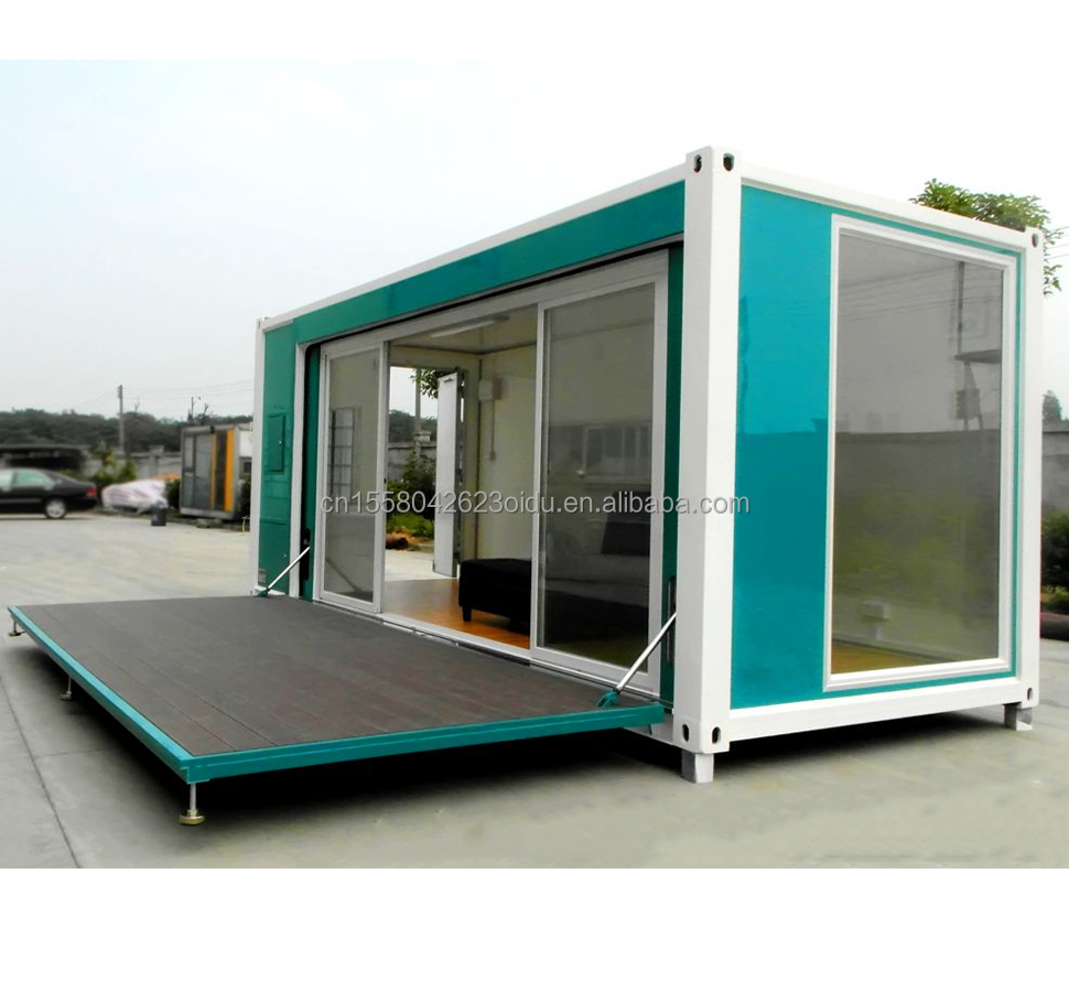 Main structure Galvanized Steel Square Tubes Prefabricated Tiny Container House in Customized Color for Outdoor Living
