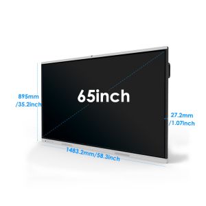 Black Touch Screen Interactive Whiteboard , 4k Multi Touch Smart Board
